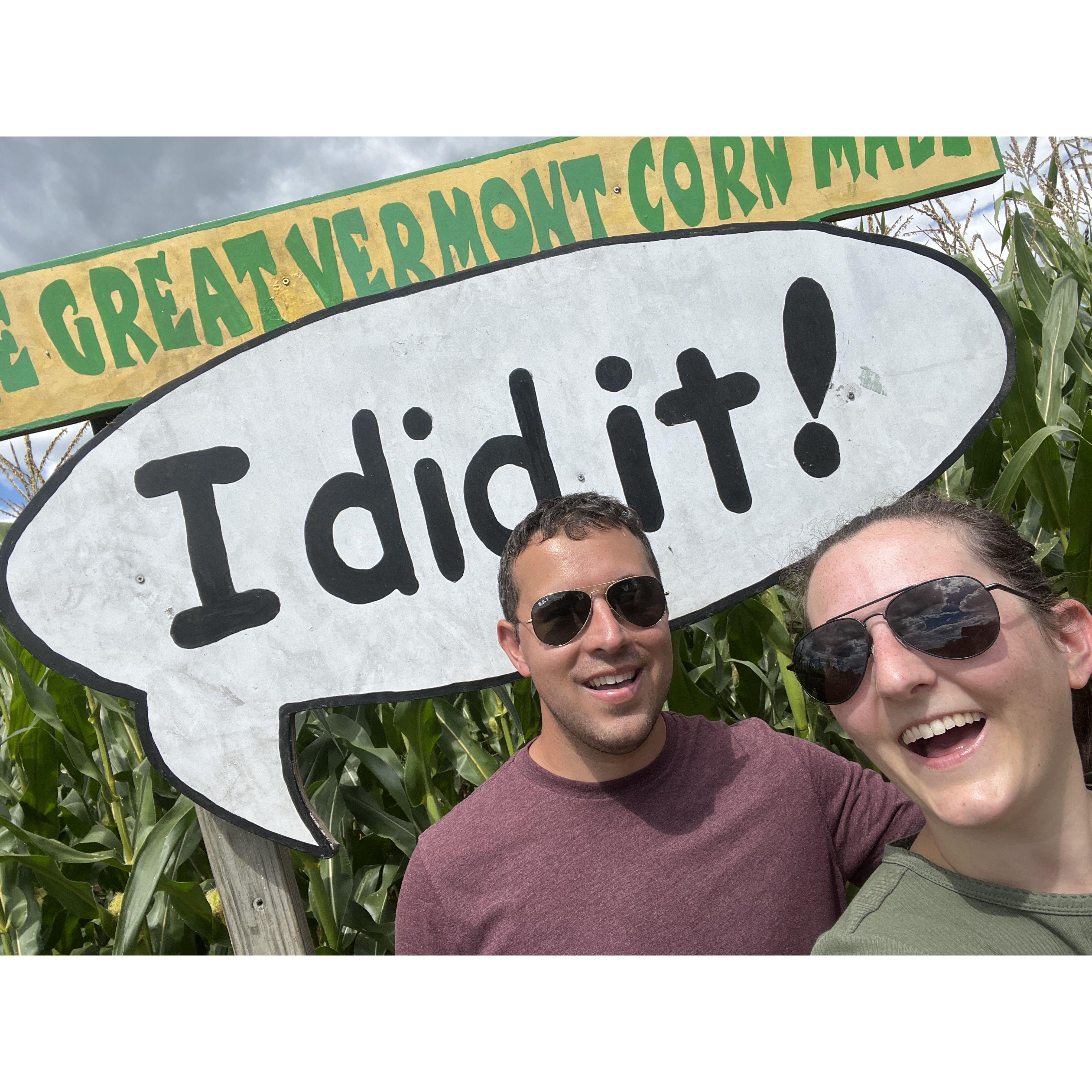This corn maze humbled us real quick…