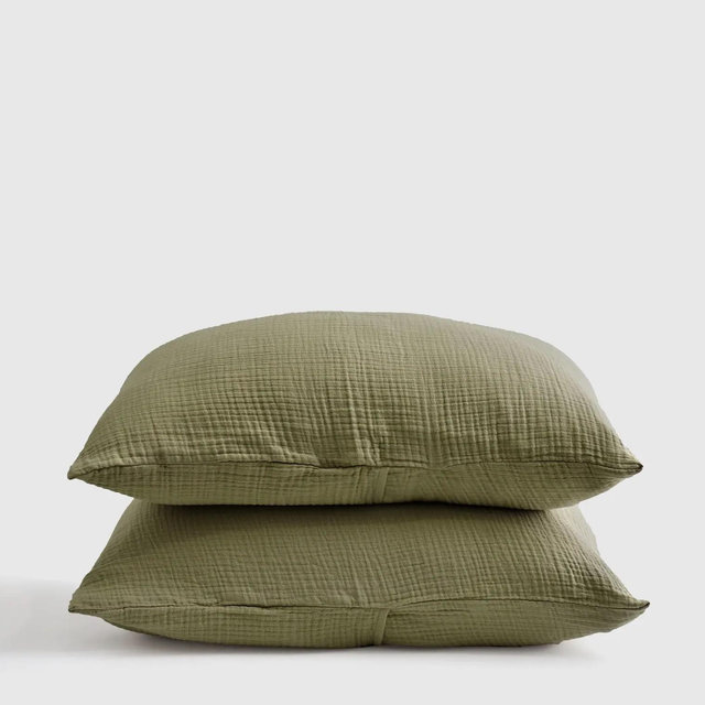 Organic Airy Gauze Sham Set | Quince
