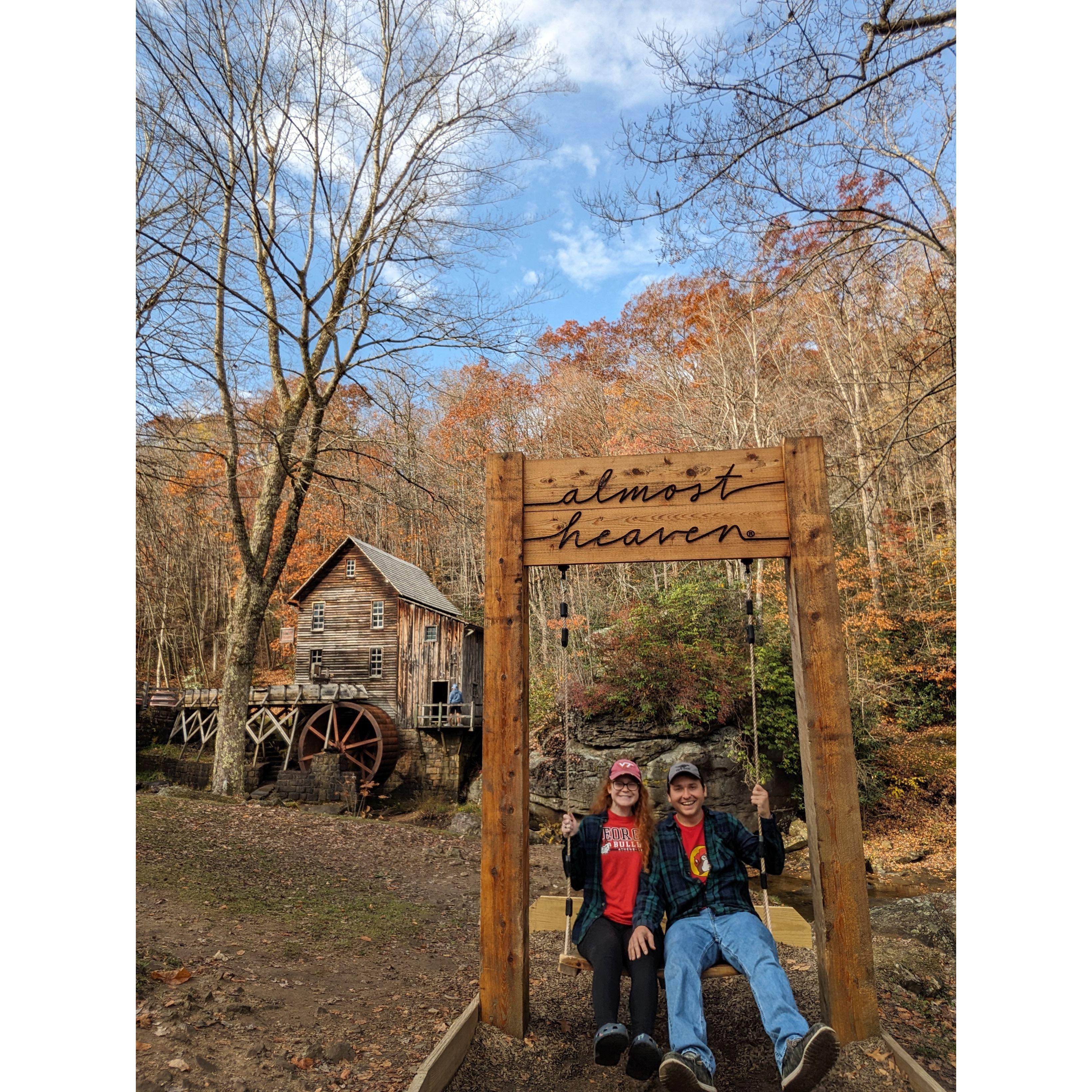 Glade Creek Grist Mill at Babcock State Park in WV (October 2023)