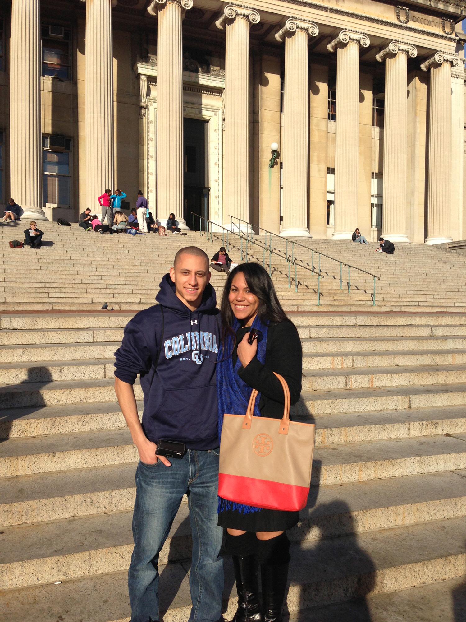 Delivering Alex’s Masters Thesis at Columbia