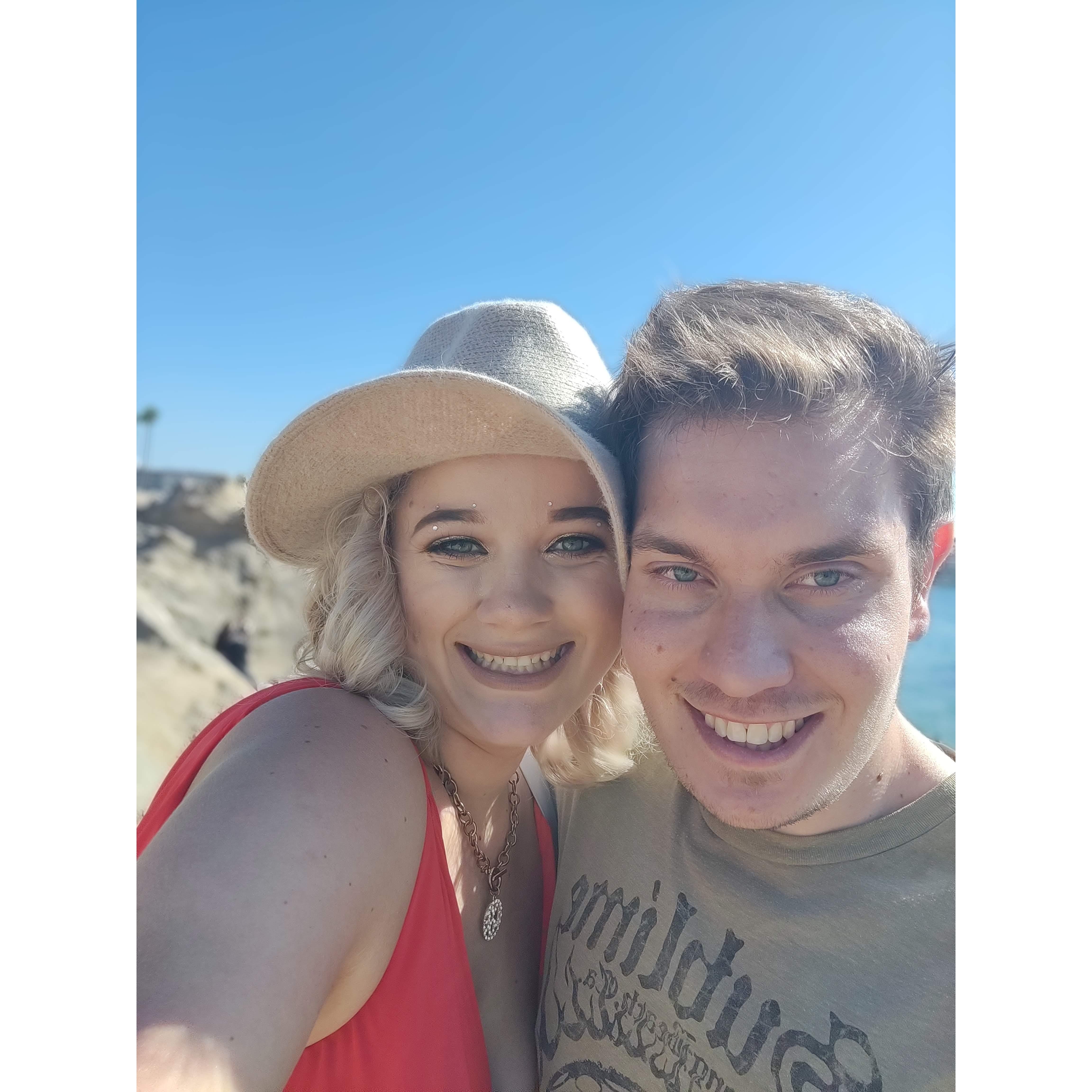 The picture after saying yes to become boyfriend & girlfriend.