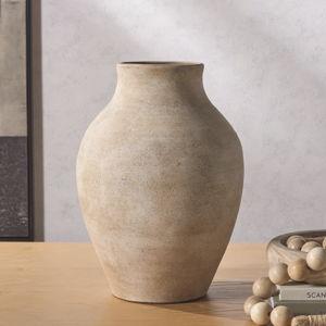 Gracie Oaks Howlan Natural Stoneware Vase