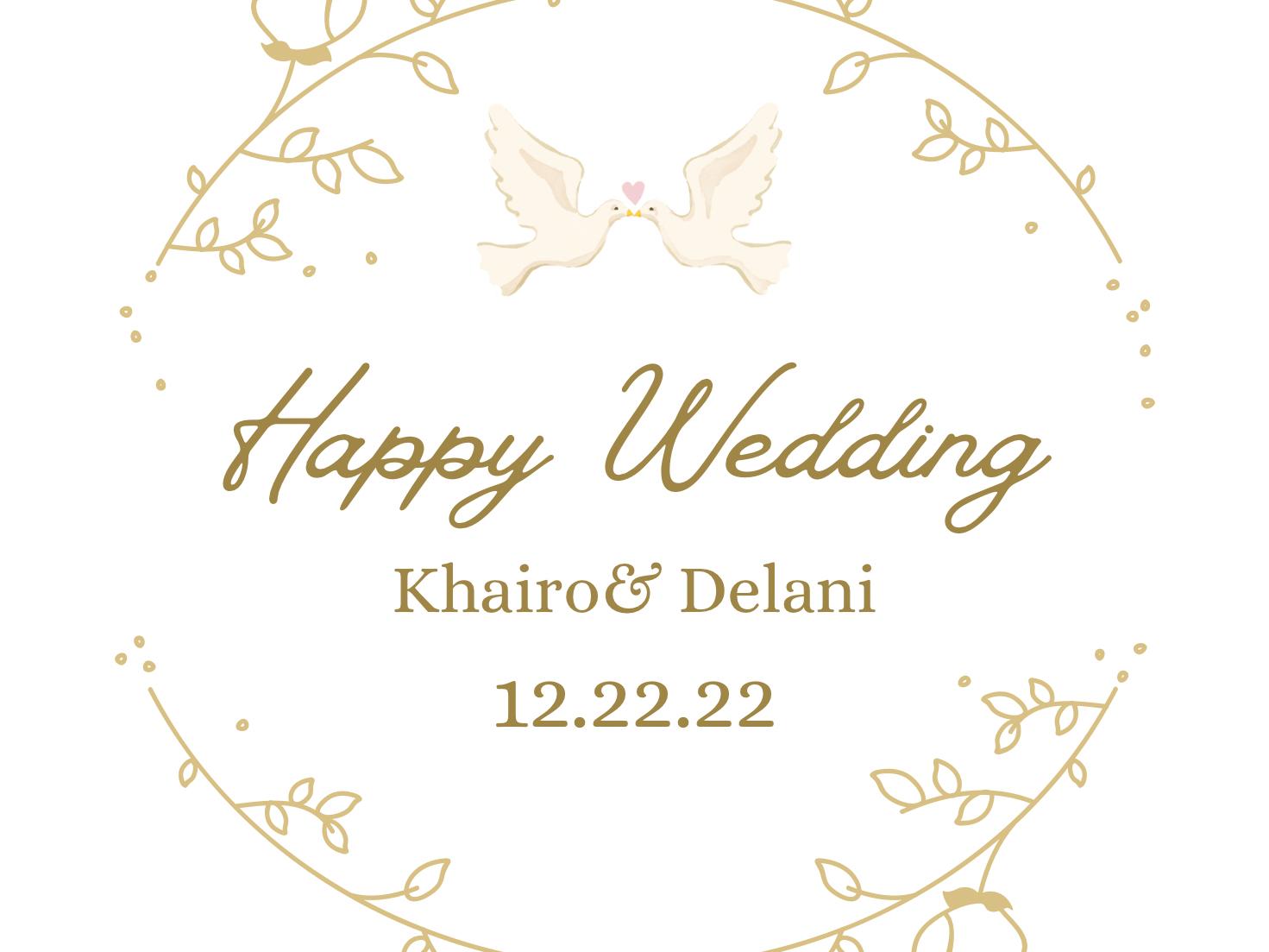 The Wedding Website of Khairo Roberts and Delani Sween