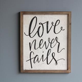 Love Never Fails Sign