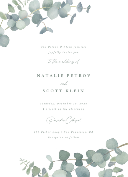 Verde Classic | White | Zola Wedding Invitations