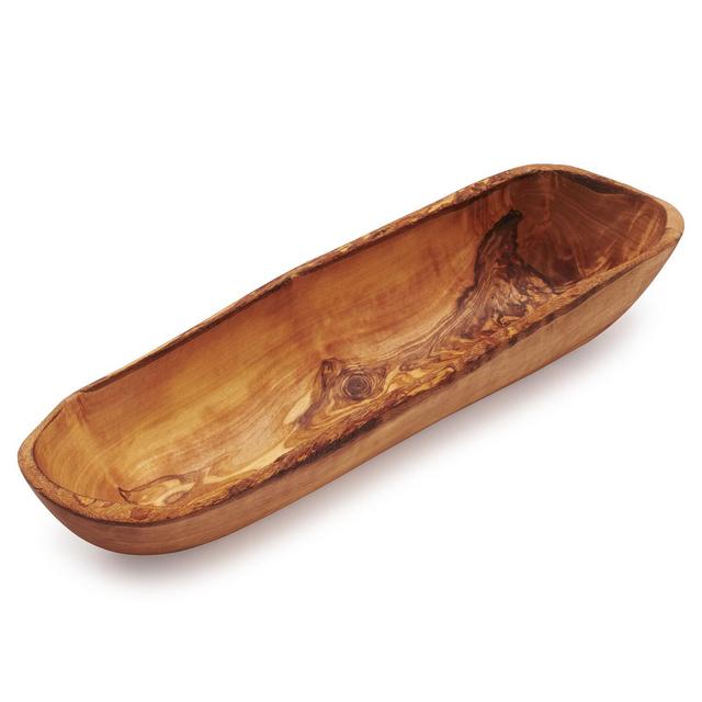 Sur La Table Rustic Olivewood Serving Bowl, 11"