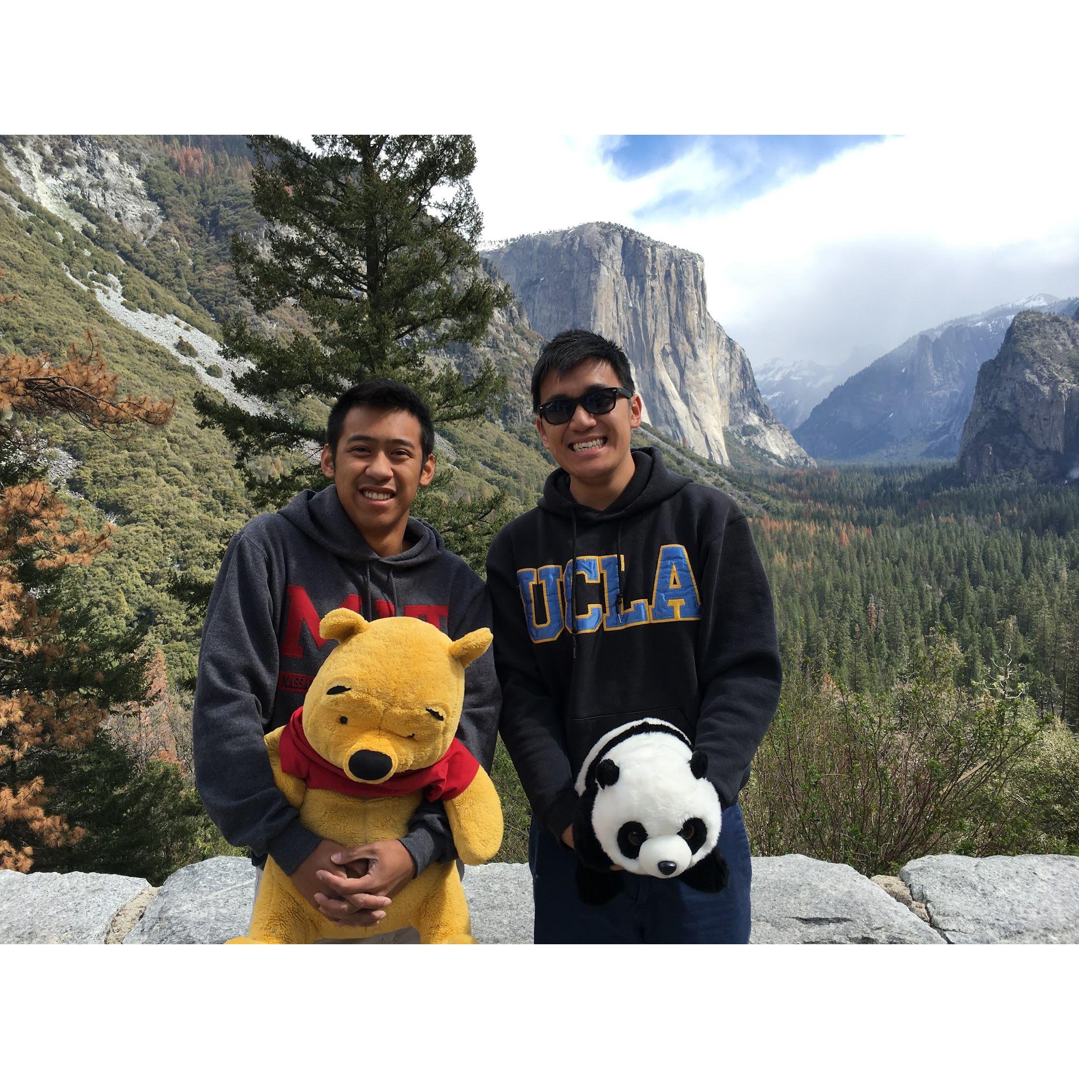 We traded stuffed animals to take care of each other when we were apart.