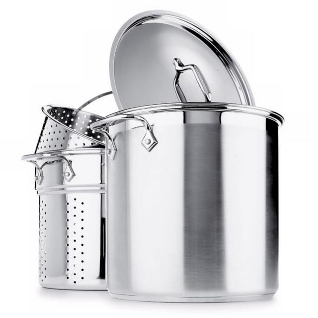 All-Clad - Stainless Steel 4-Piece Multi Pot 12-Quart Cooker