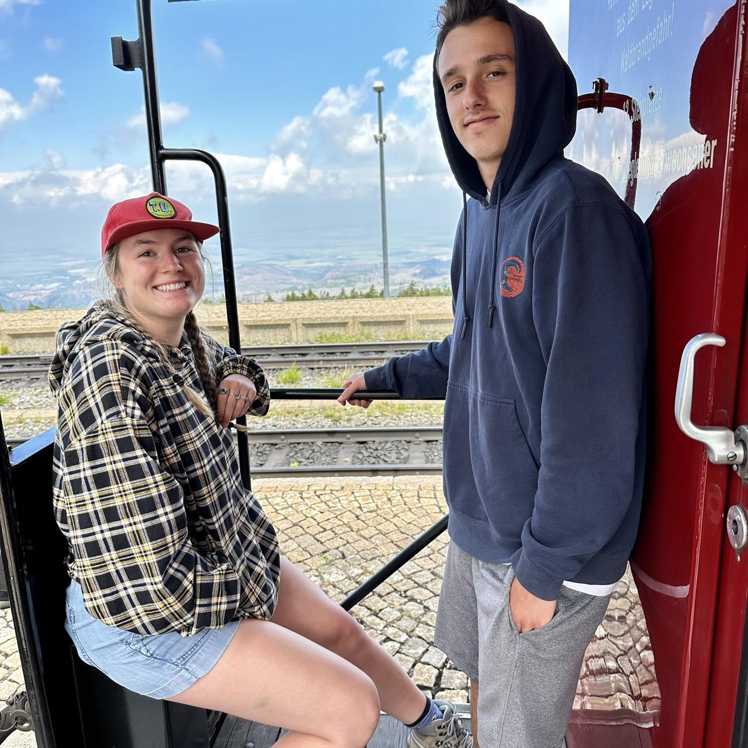 Taking a train ride down from the Brocken
