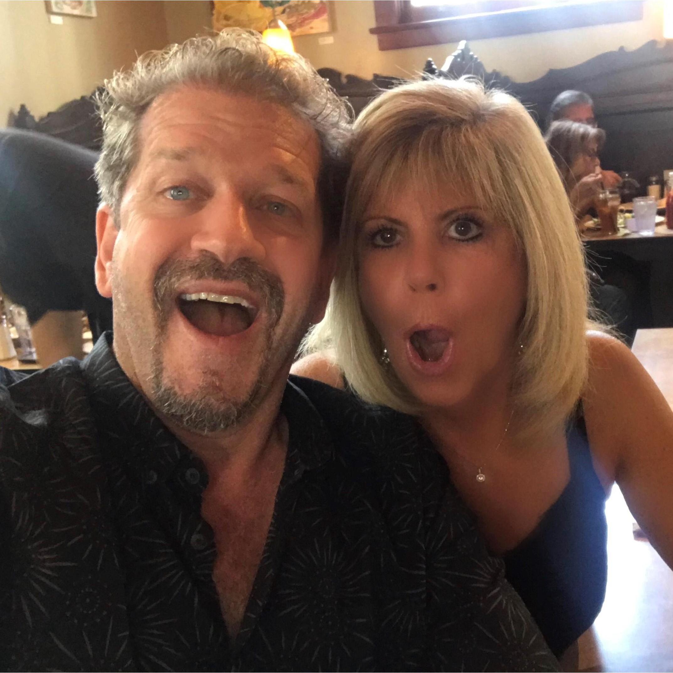 Having a little fun during brunch in San Diego California.