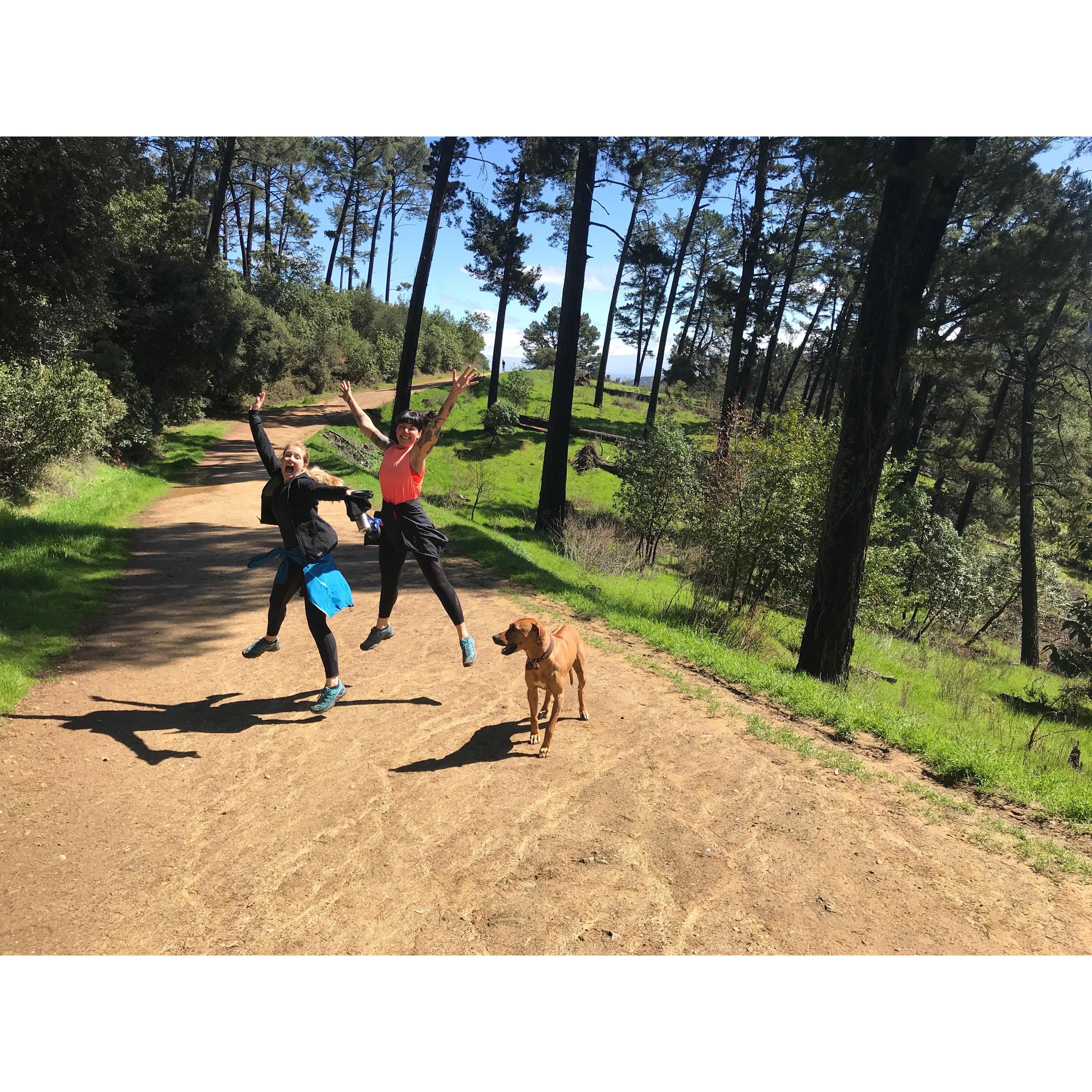 Trail runs with Nora!
