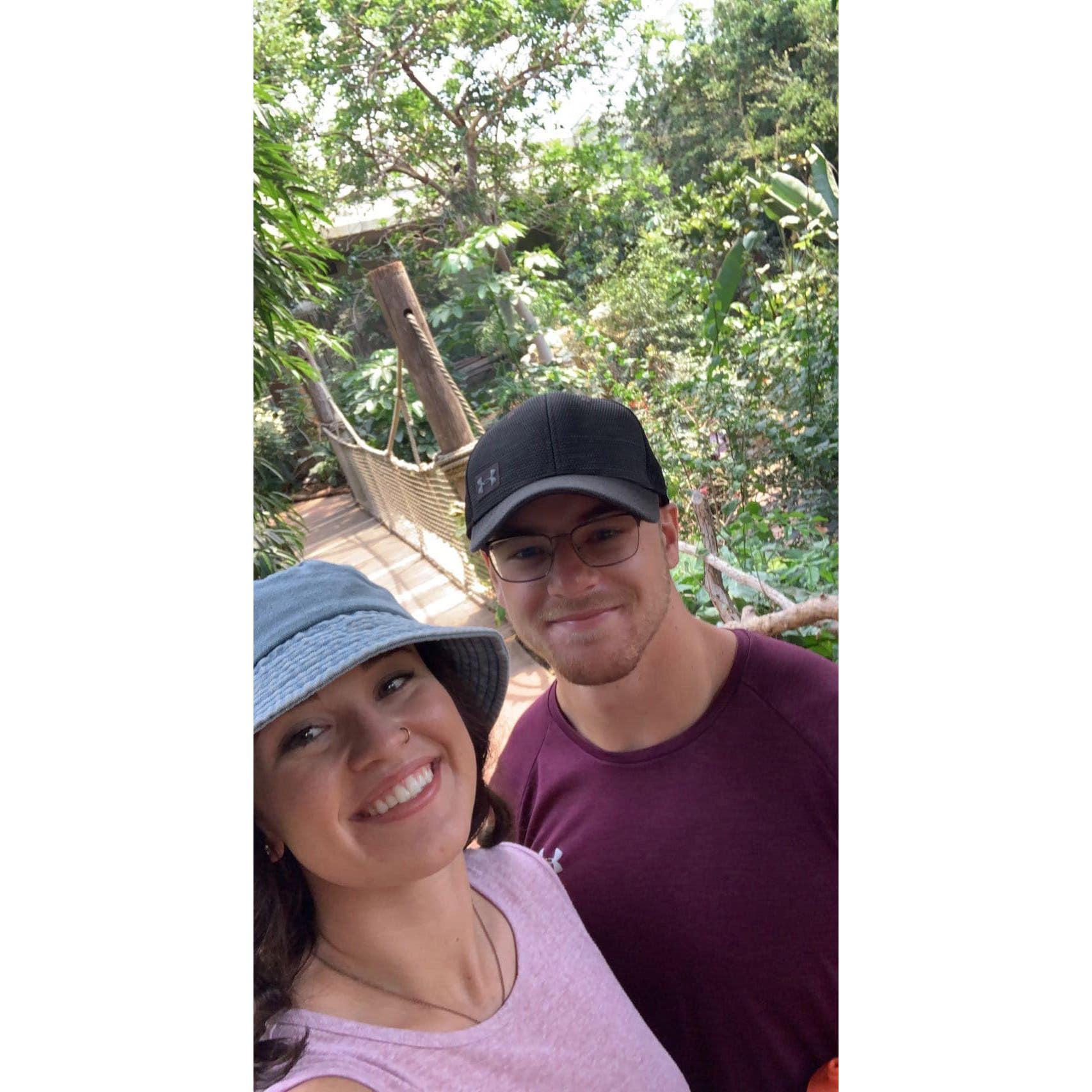 Our second date was to the Zoo. We spent all day walking around the park. (We purposely went on the first day of school for USD 259 so the whole park was empty!)