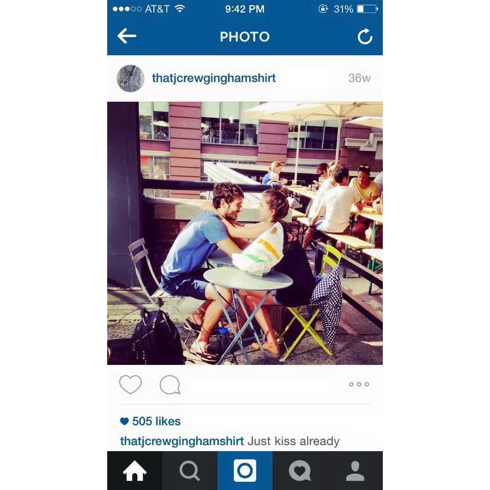 They are INSTA FAMOUS on JCrew's gram! And neither Clare or Eric have instagram. Wow.