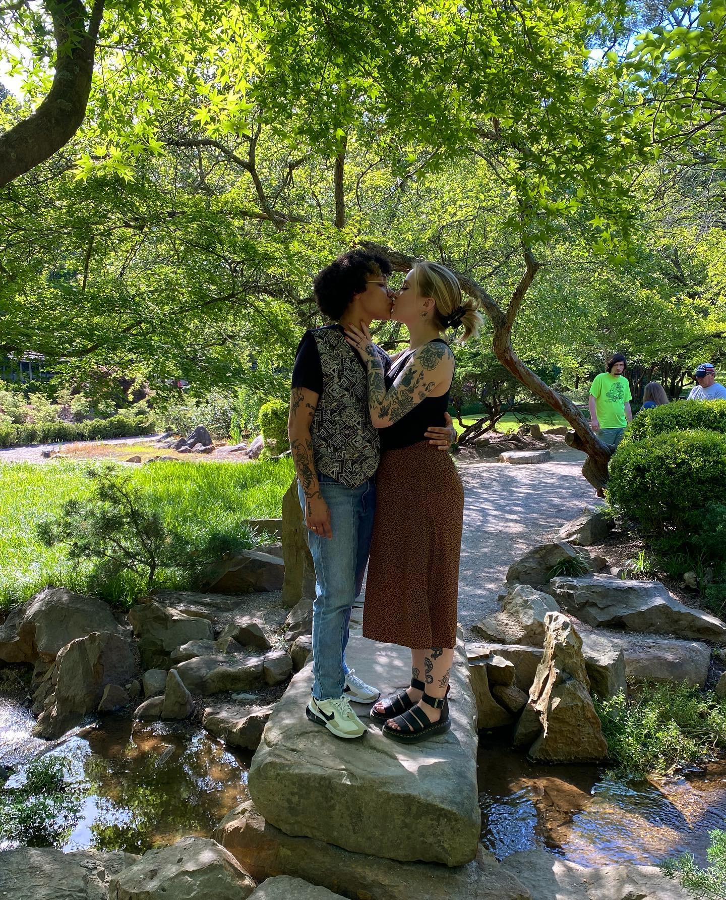 Visiting the botanical gardens in Birmingham, one of our favorite places to visit as soon as spring hits down south