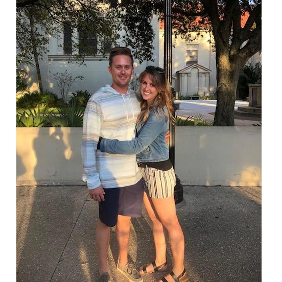The spot where we first said "I Love You" three years earlier in St. Augustine, Florida
