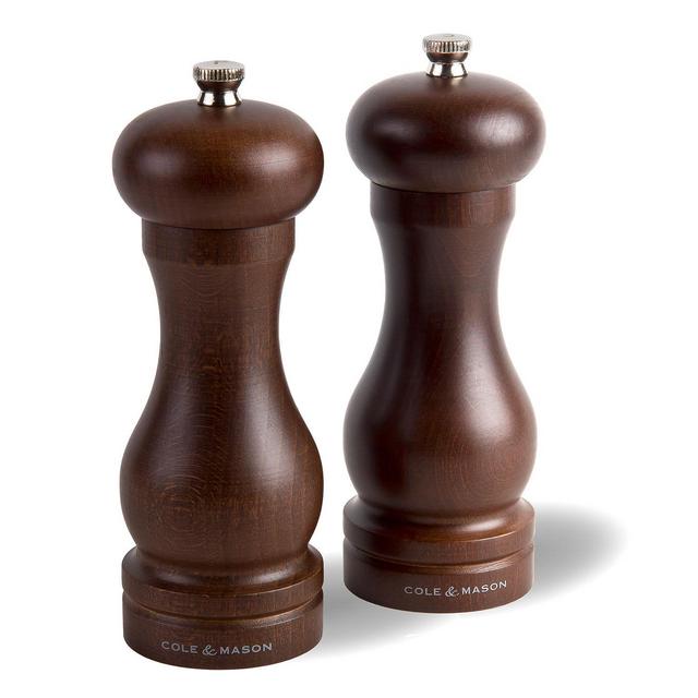 Cole & Mason Capstan Wood Salt and Pepper Grinder Gift Set