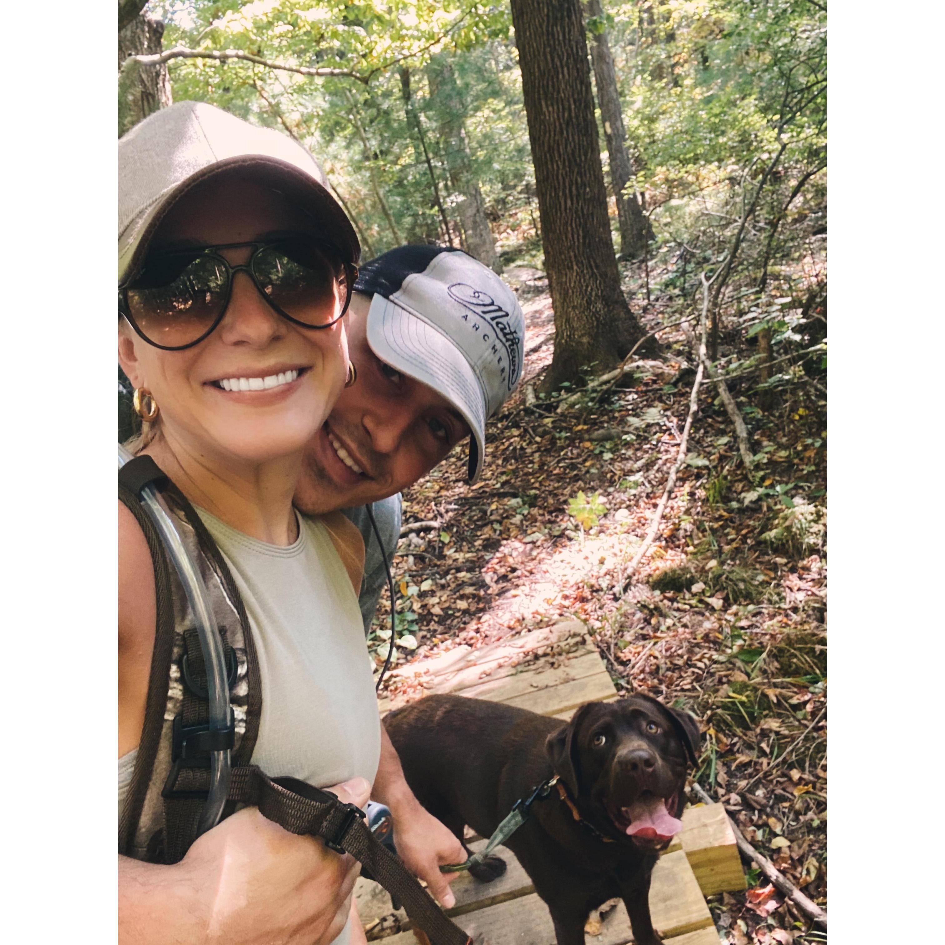 Buck's looking up at Mom and Dad