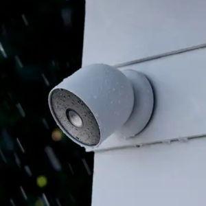 Google - Nest Cam Indoor/Outdoor Wire Free Security Camera - Snow