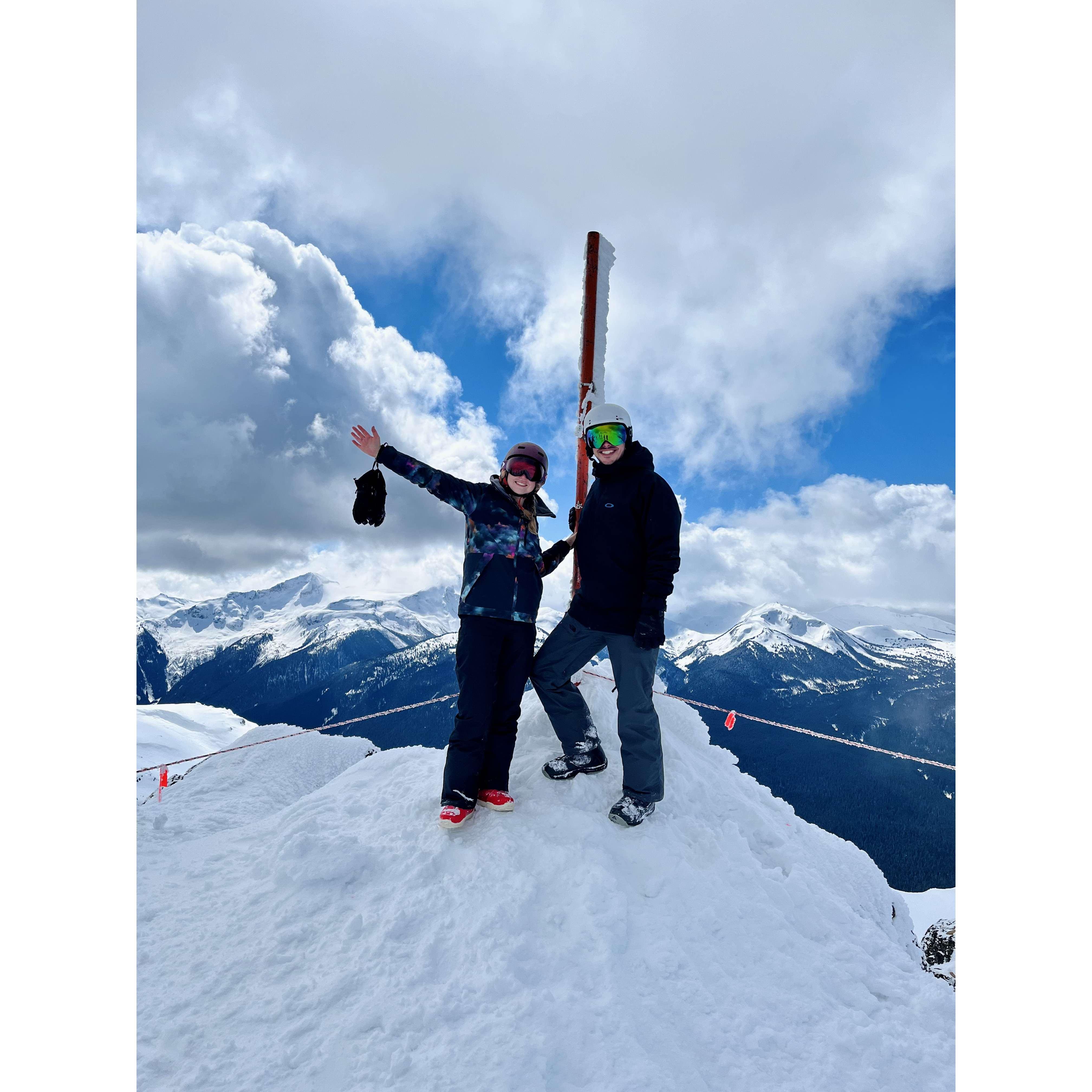 Top of Whistler Mountain 2022
