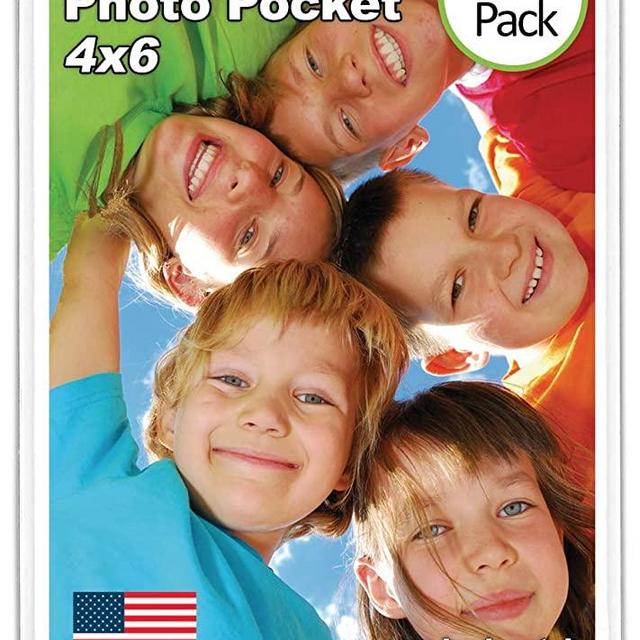 Magtech Magnetic Photo Pocket Picture Frame, White, Holds 4 x 6 Inches Photos, 10 Pack (14610)