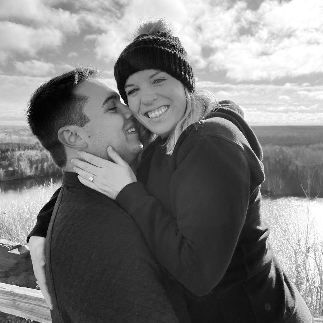 The day that we got engaged! Crosby, MN