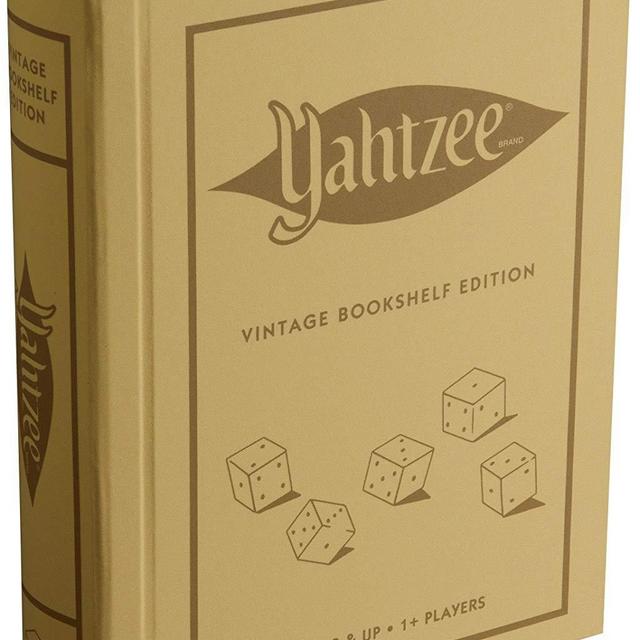 6 years and up - Winning Solutions Yahtzee Linen Book Vintage Edition Board Games