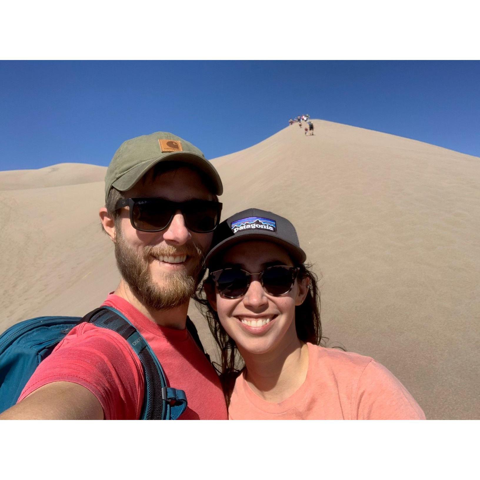 Great Sand Dunes National Park.  It turns out sand dunes are really hard to climb...