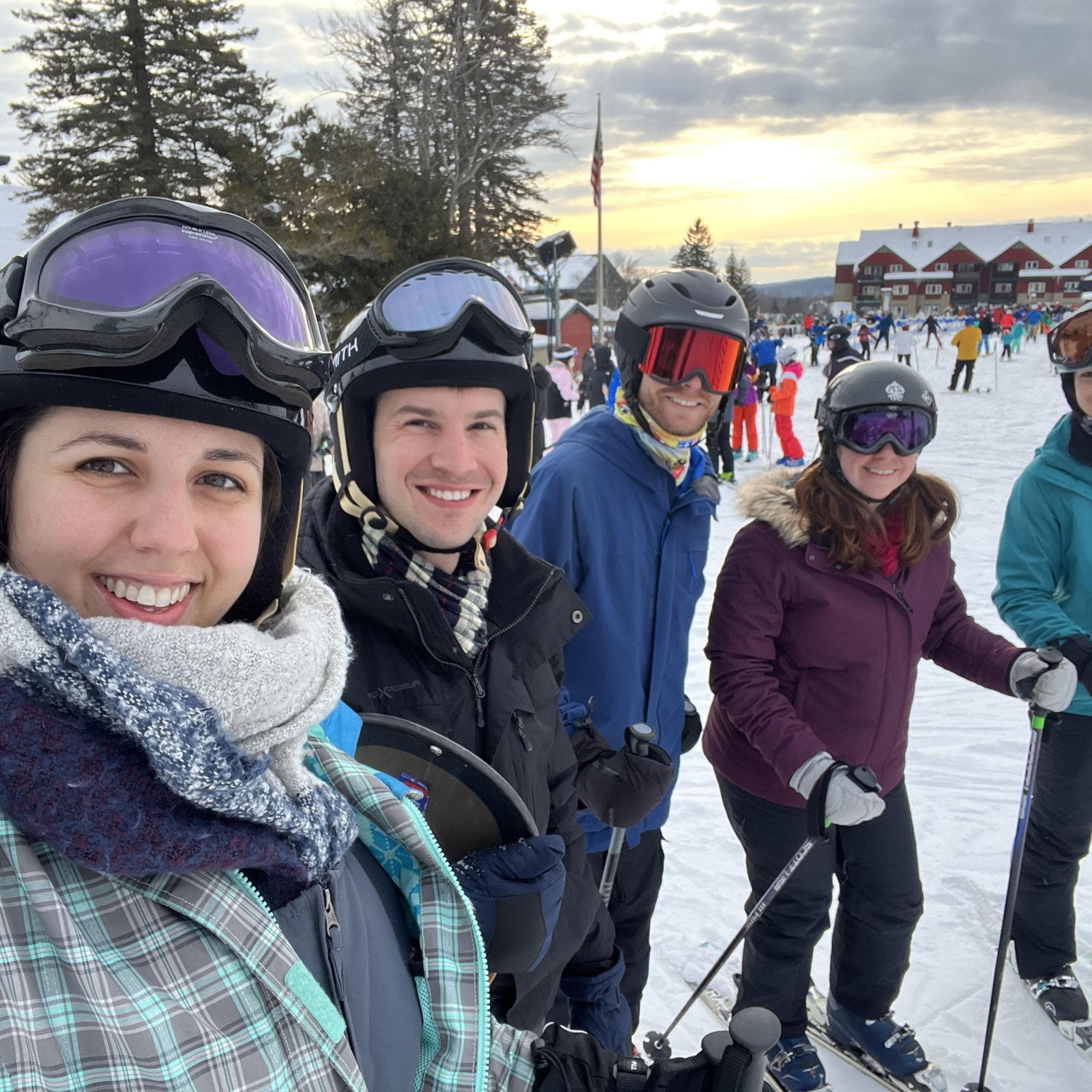 Skiing in VT
