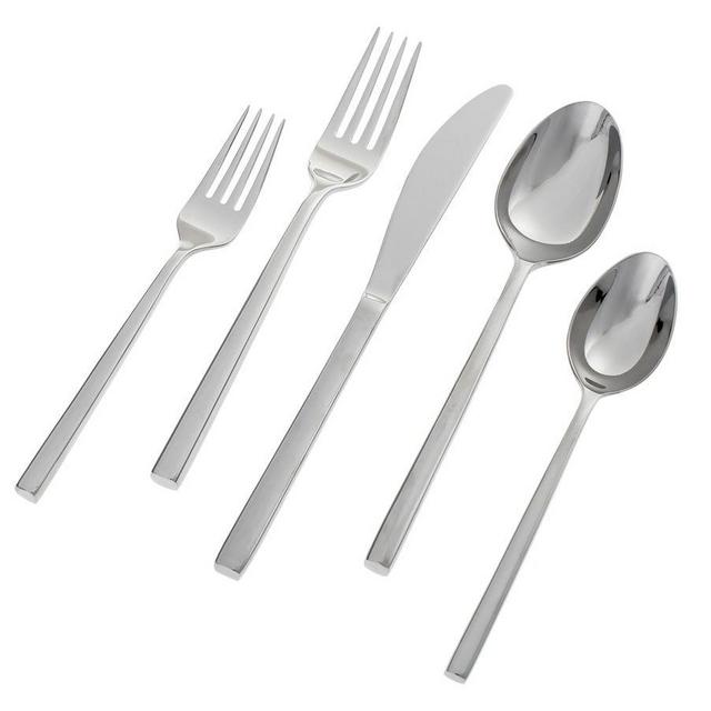 Luna Mirror Stainless Steel Flatware, Set of 5