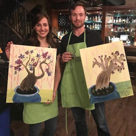Paint Night in Manayunk - Russ "nailed it!"
