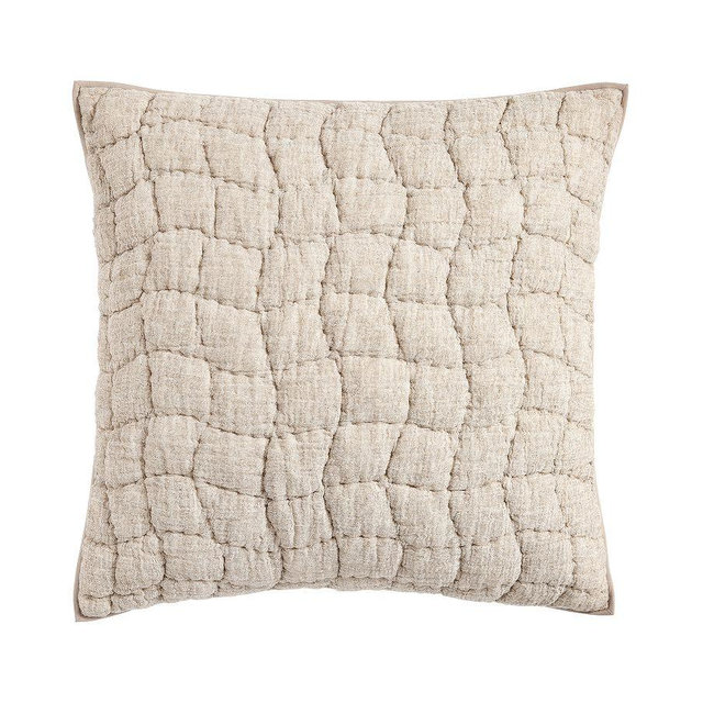 Cloud Quilted Sham, CafÃ© Au Lait, Euro