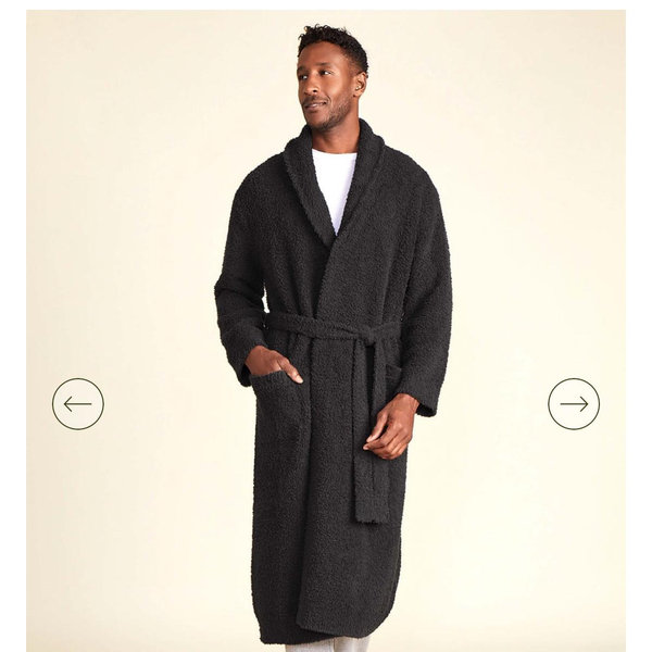 CozyChic® Long Solid Robe - Size 3, Black