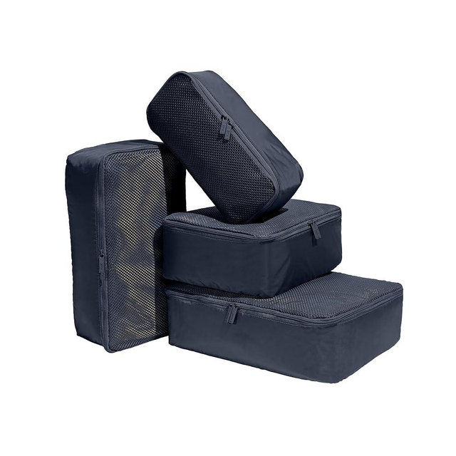 Away Insider Packing Cubes Set of 4 – Lightweight Travel Organizers for Luggage, Suitcases & Carry-On Bags, Navy Blue