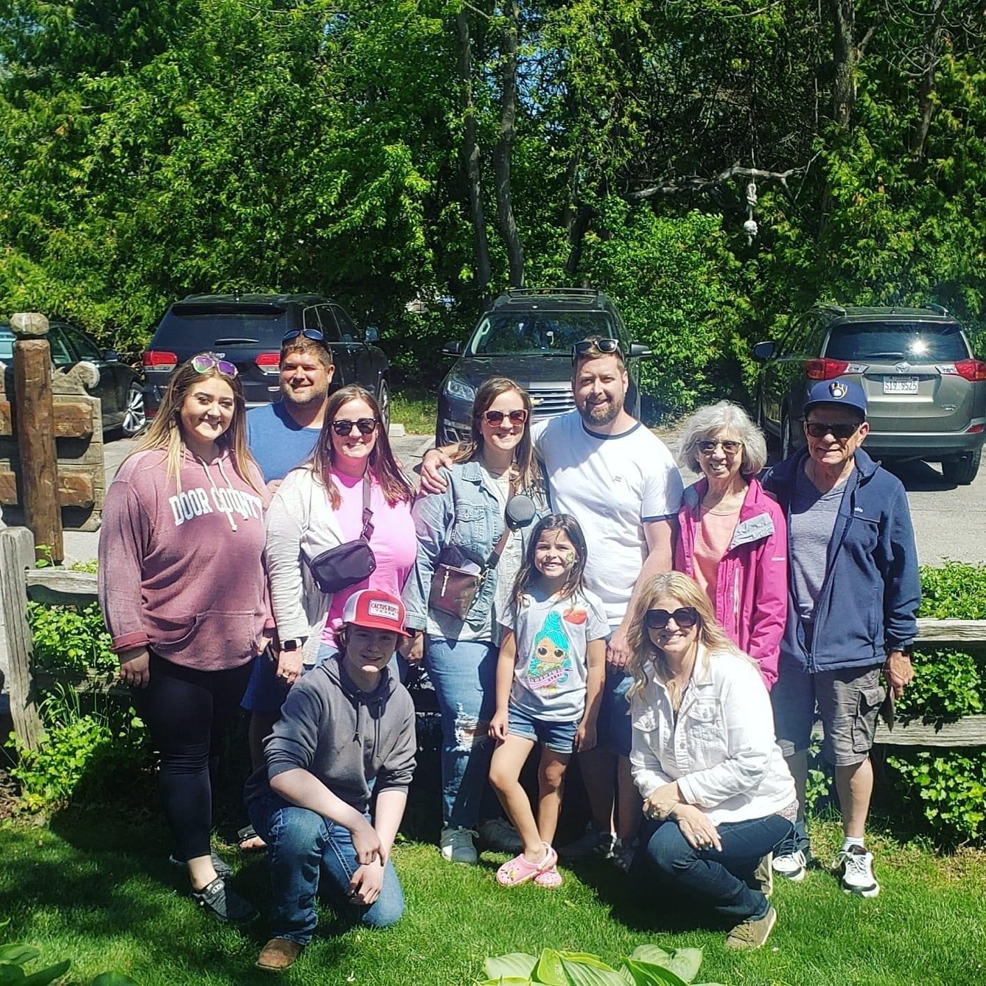 We joined the family afterwards for mini golf and surprised everyone at the last hole.