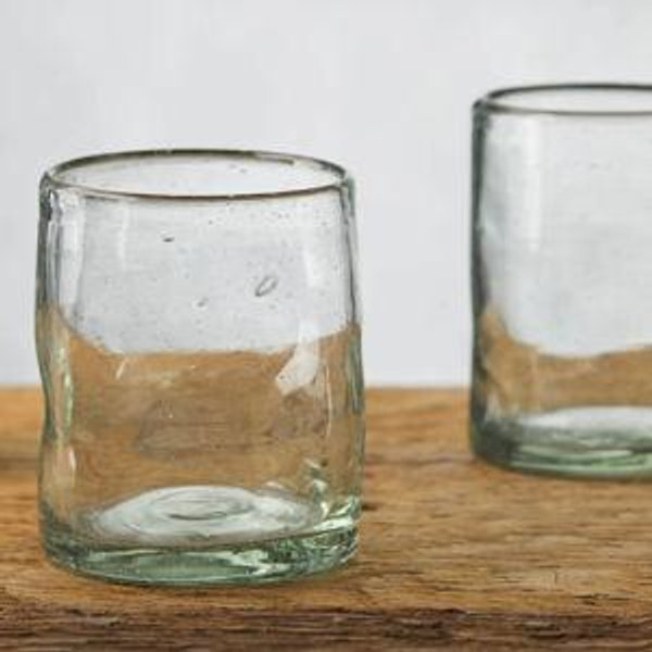 Organic Double Old-Fashioned Glasses (Set of 4)