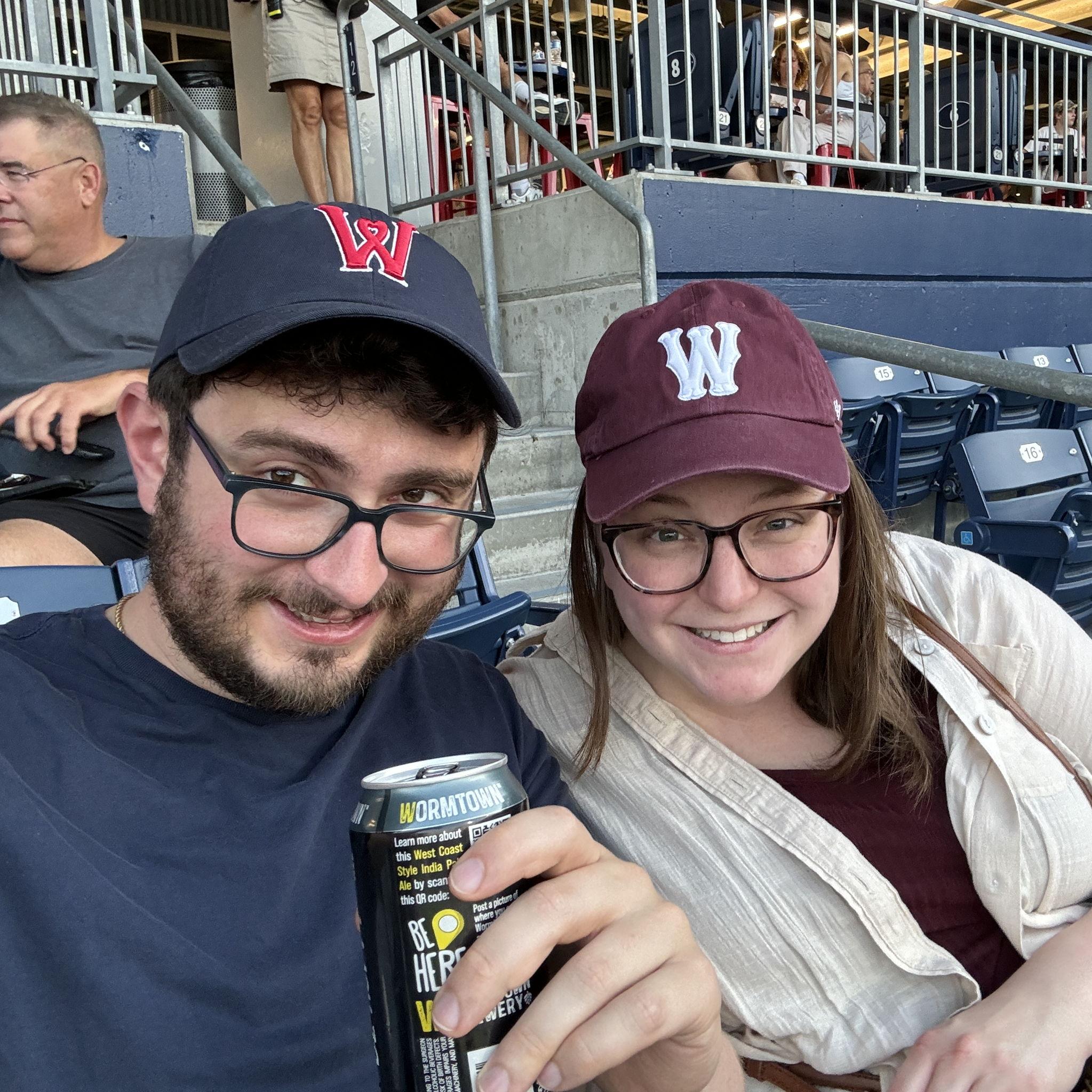 August 2024 - at Polar Park enjoying a WooSox (Worcester Red Sox) minor league baseball game!