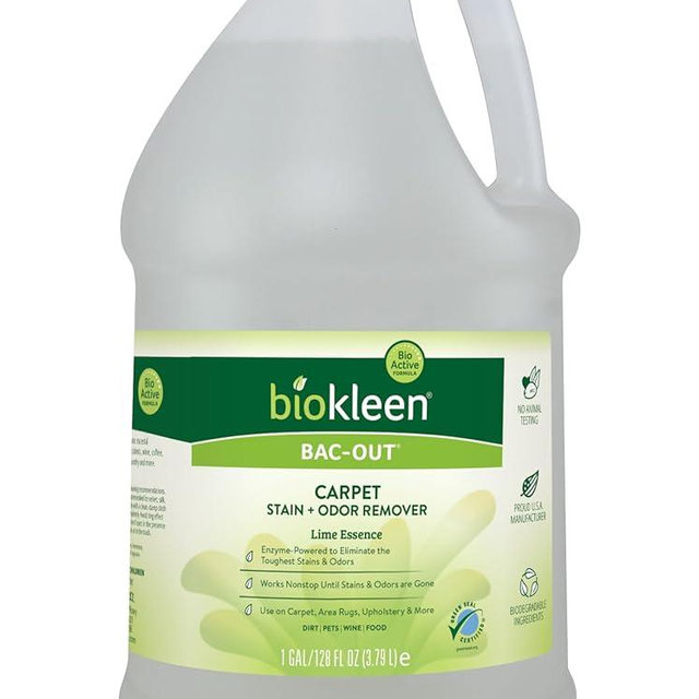 Biokleen Bac-Out Enzyme Stain & Odor Remover - 128 Ounces - Destroys Stains & Odors Safely, for Pet Stains, Laundry, Diapers, Wine, Carpets, & More, Eco-Friendly, Non-Toxic