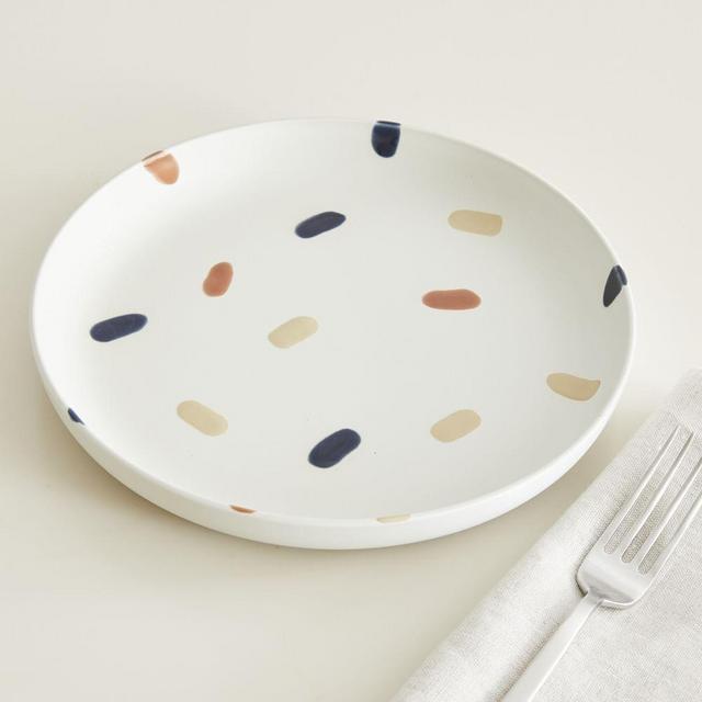 Sway Salad Plate, Multi, Painted Dots, Set of 4