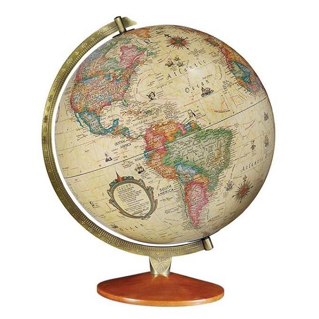 Replogle Odessa - World Globe with Stand 12 Inch,Light Up Globe Ball Illuminated Globe Iamp,Raised Relief Globes For Children and Kids Classroom Decor,Made In USA