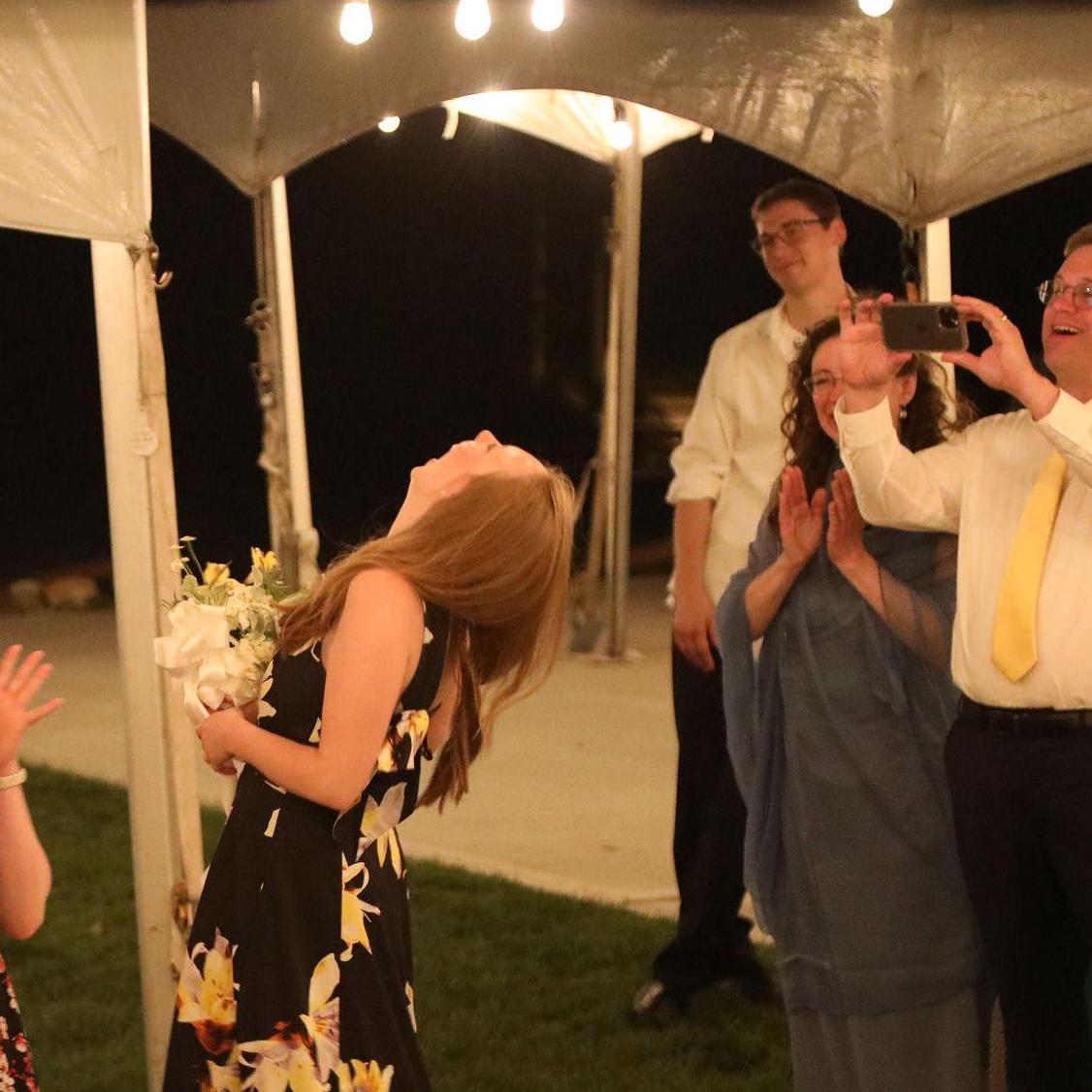 Ciel caught the bouquet, Erik watched knowing what he had up his sleeve just a few months later.