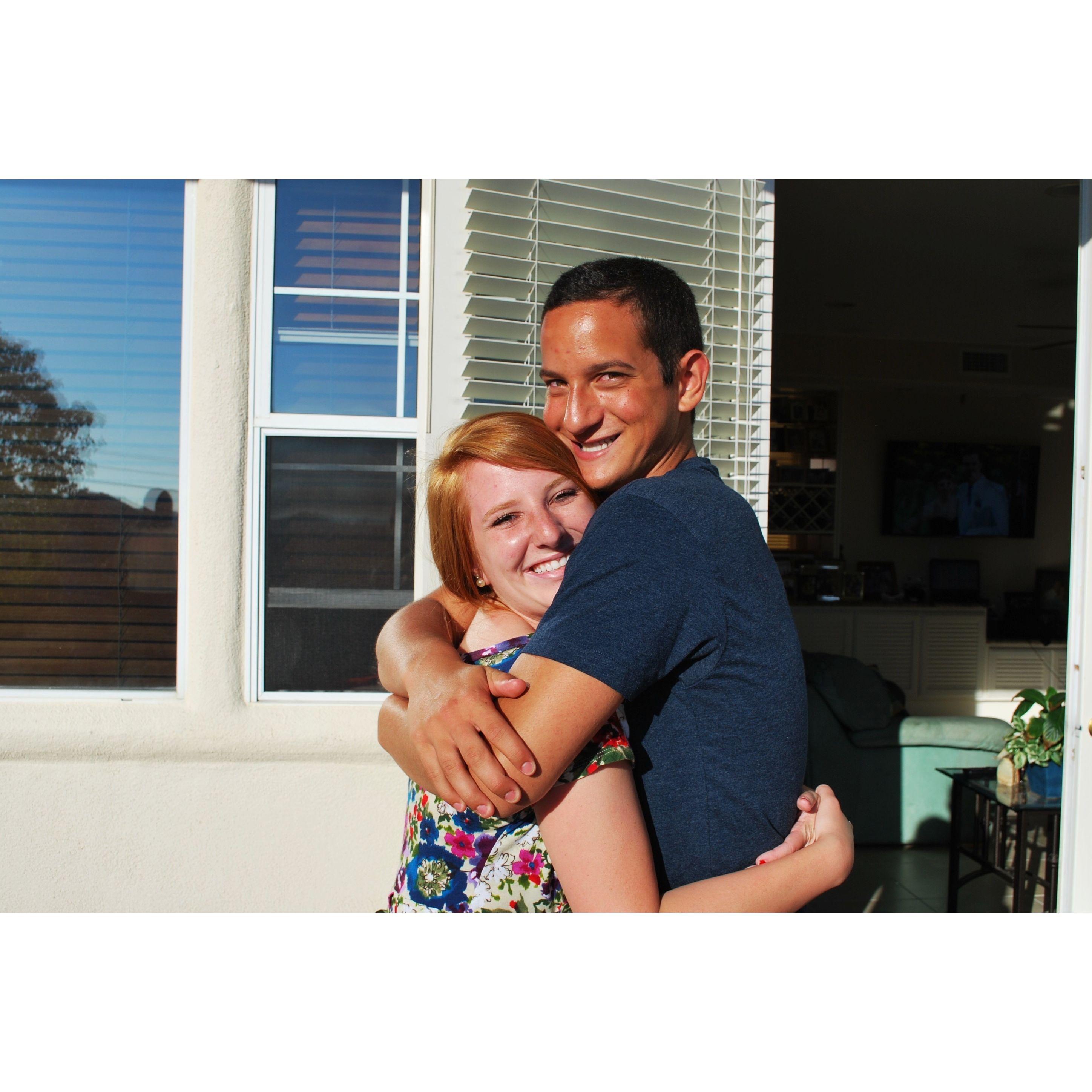 And lastly, this photo from 2011 at Jordan's high school graduation party.