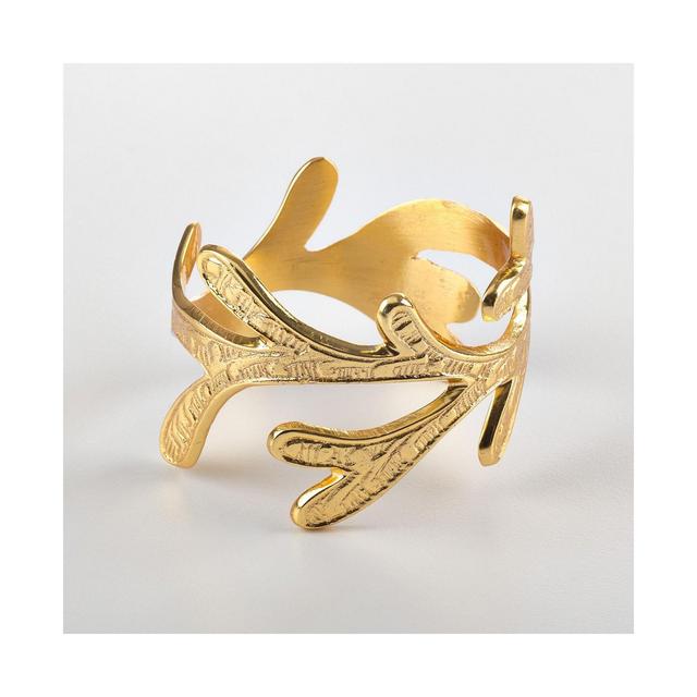 Saro Lifestyle Vine Design Napkin Ring Vine Napkin Ring, Set of 4