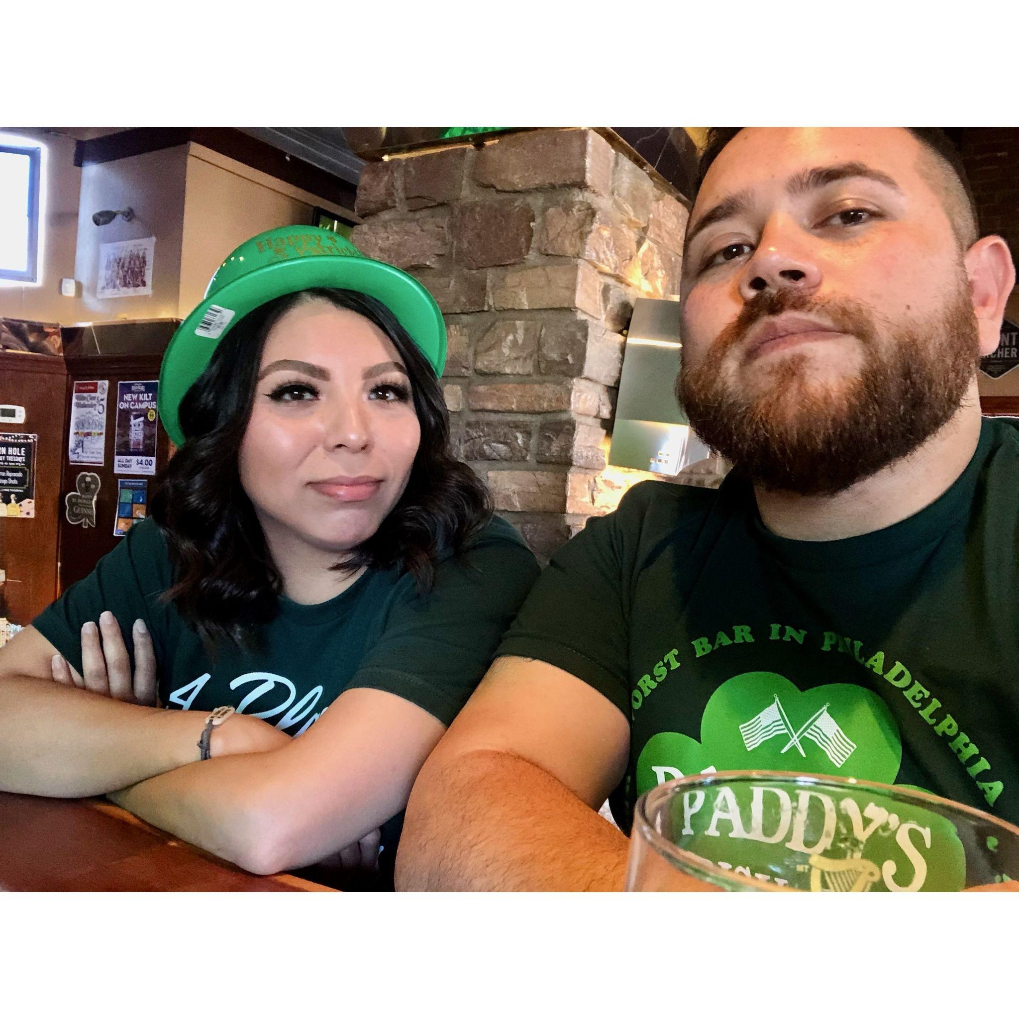 St. Paddy's (trying to be serious, but about to laugh)!
