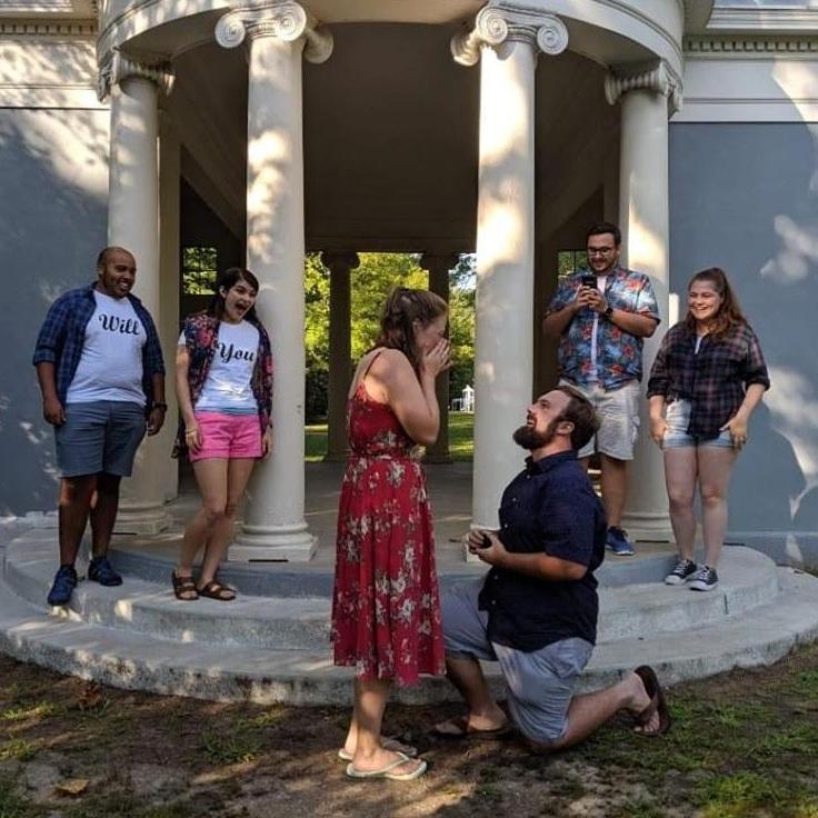 The moment Emily realized why Jared planned the picnic.