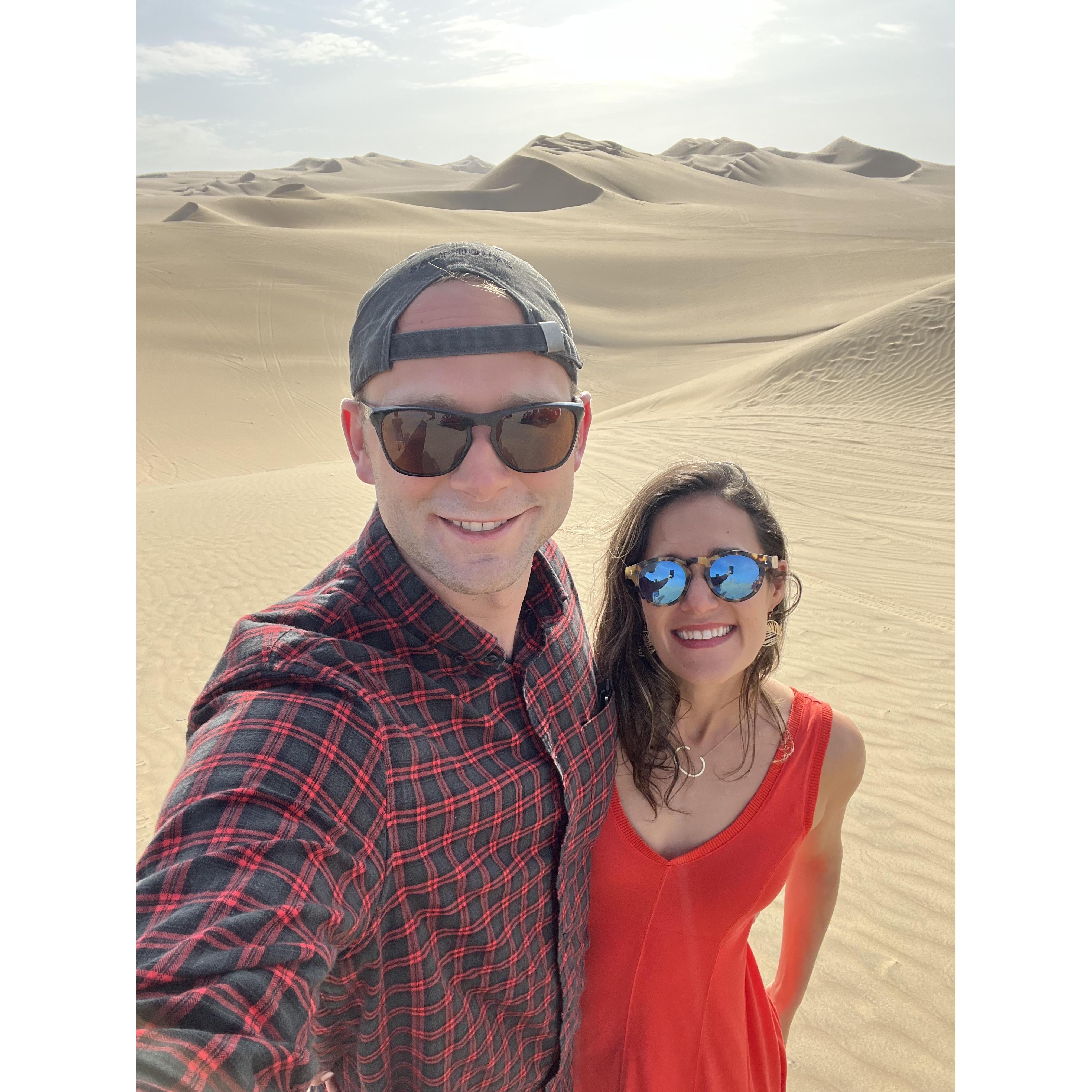 Sand dune riding in Peru is no joke...