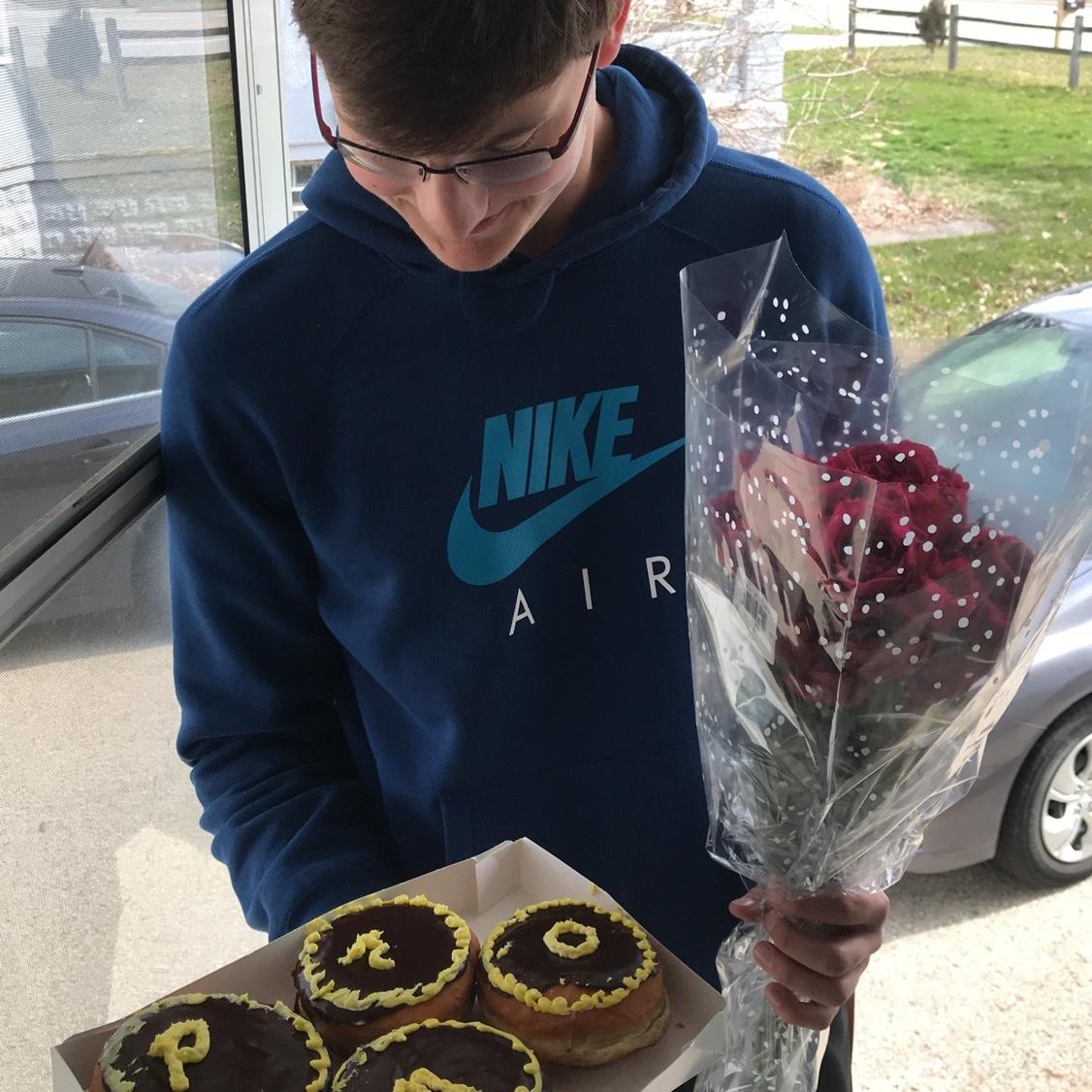 The first Promposal - Junior year