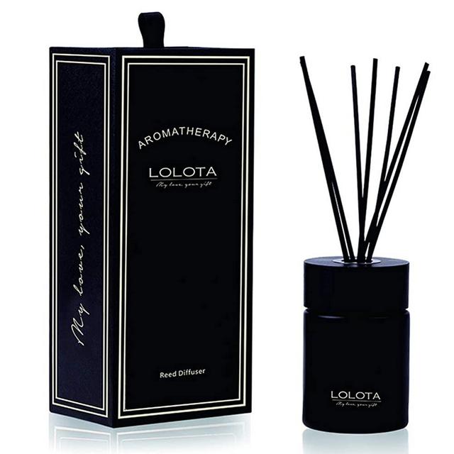 LALATA Fragrance Reed Diffuser Essential Oil Elegant Pink Champagne Scent in Gift Box, Natural Scented Long Lasting Fragrance Oil for Aromatherapy and Air Freshener