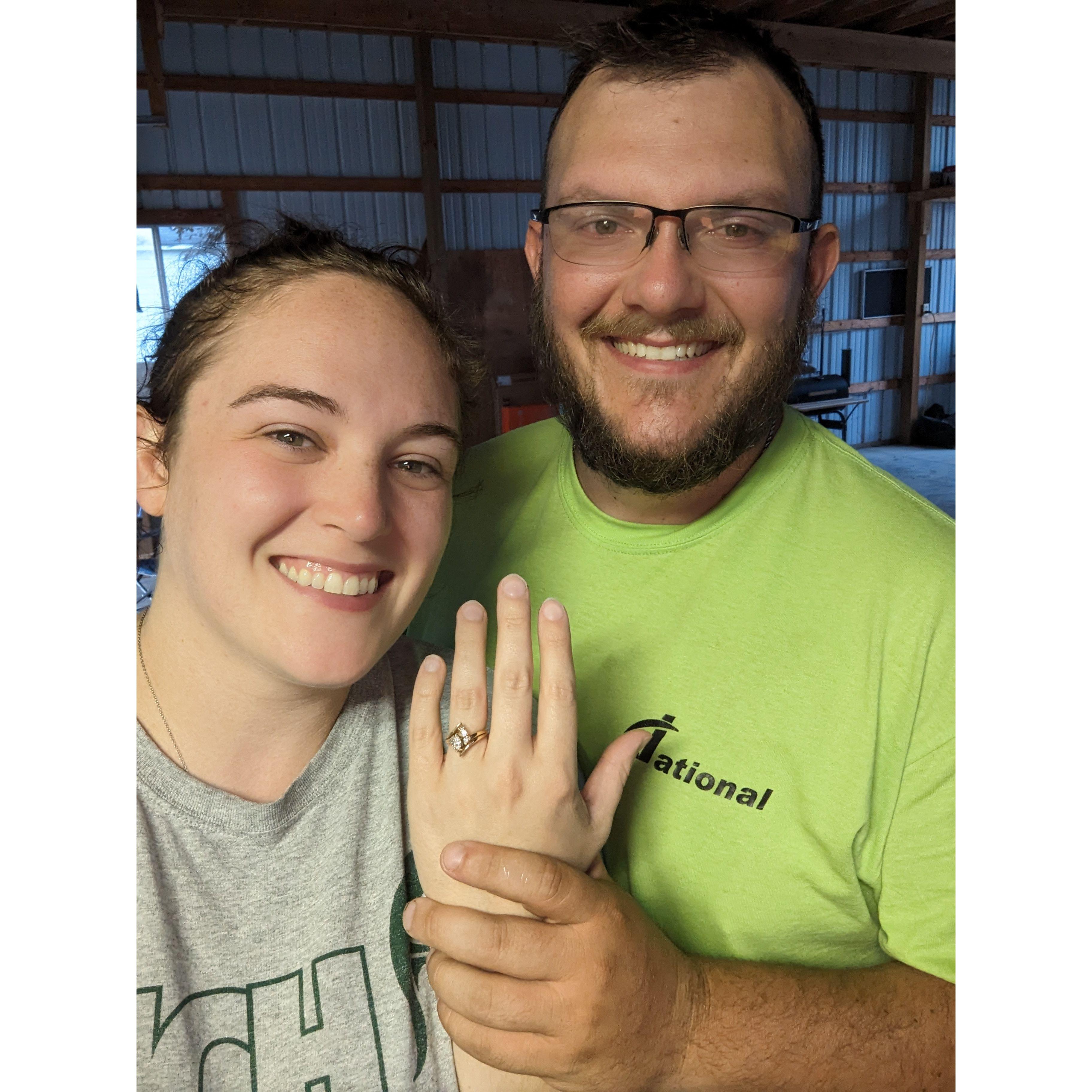 Proposal! Just a typical weekend day for us and he decided he wanted all of those weekends for the rest of forever.