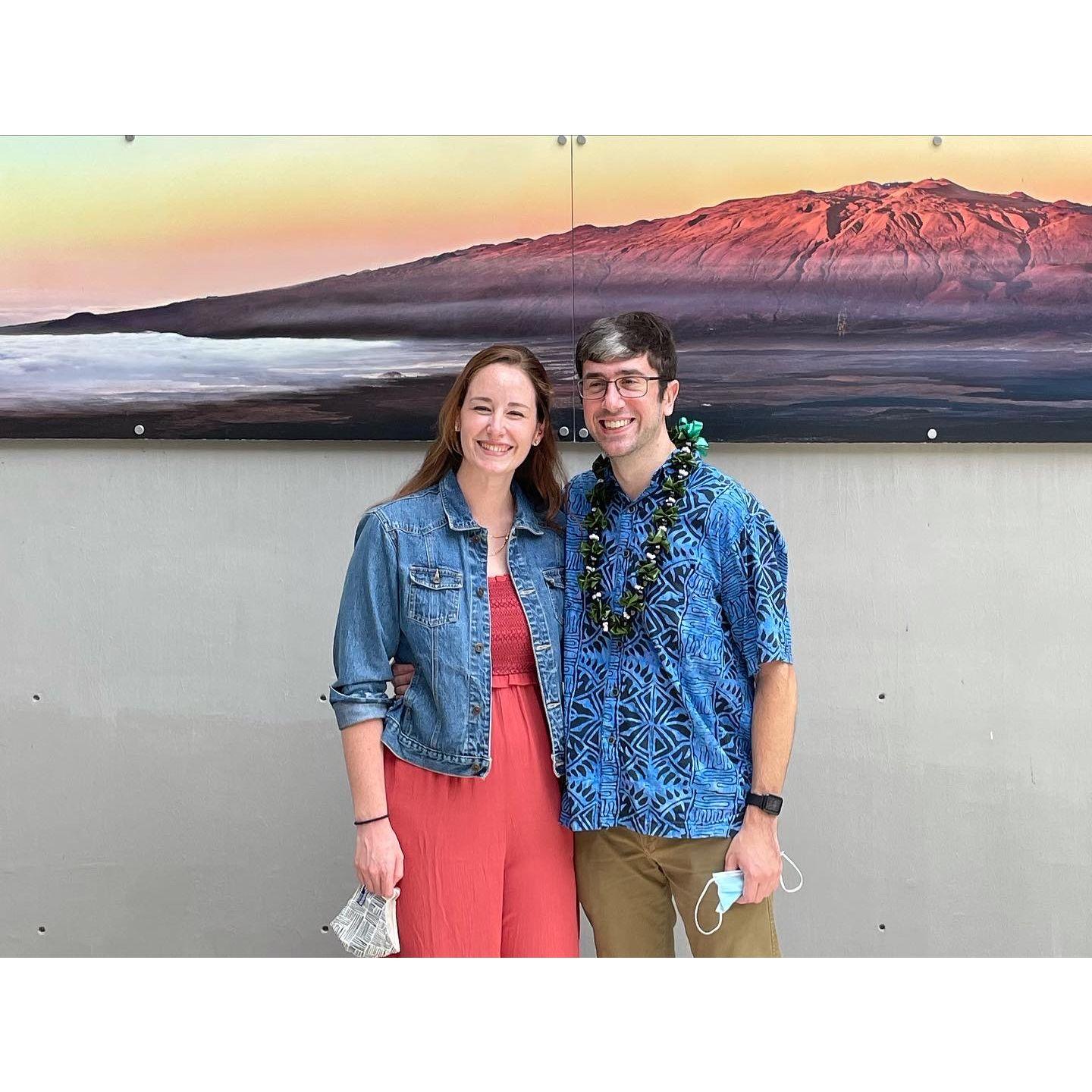 Katie's second trip to Hawaii/Travis' PhD defense