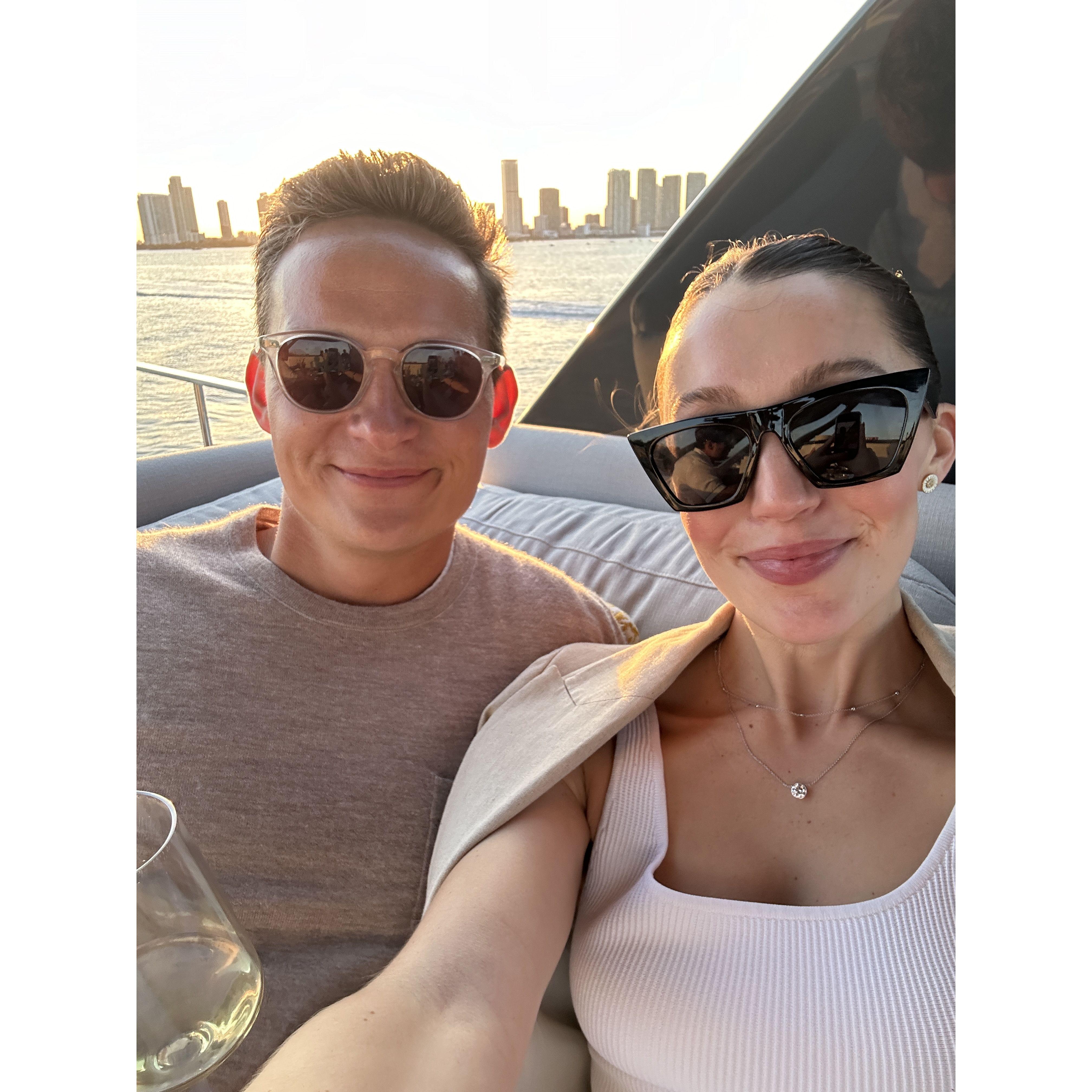 Sunset cruise in Miami